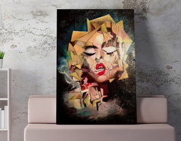 Wallity WY322 Lienzo Decorativo Enmarcado Multicolor 50 x 70 cm